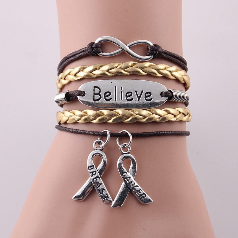 Breast Cancer Awareness Bracelet Set - The Serenity Movement