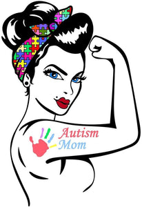 Autism Mom Sticker PVC