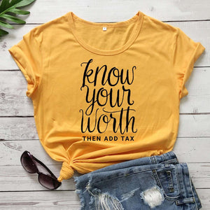 The Worth Plus Tax Tee