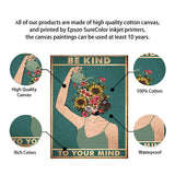 Be Kind To Your Mind Cotton Canvas Wall Art