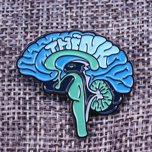 Medial View Brain Badge - The Serenity Movement