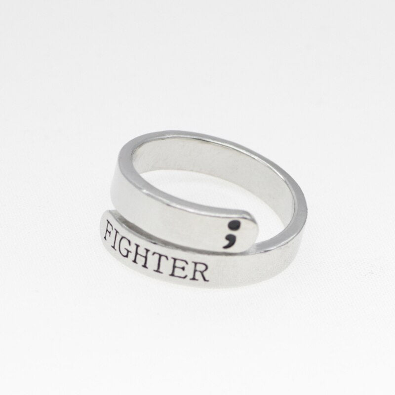 Semicolon Fighter Ring - The Serenity Movement